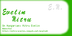 evelin mitru business card